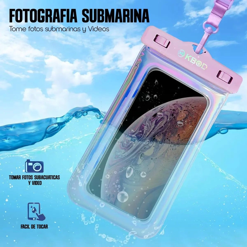 BOLSA SUMERGIBLE PARA CELULAR IMPERMEABLE - 2