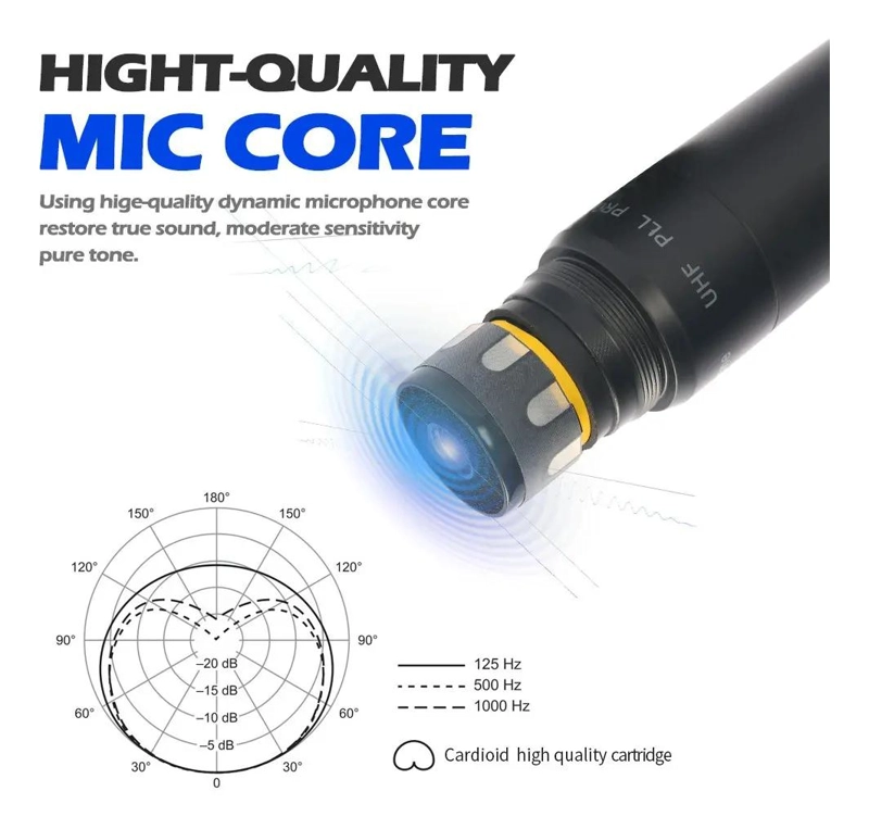 MICROFONOS INALAMBRICOS DOBLE CANAL UHF 230U - 3