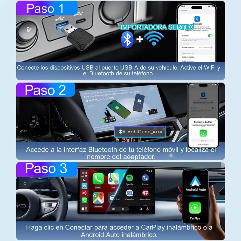 ADAPTADOR CARPLAY CABLE A INALAMBRICO - 4