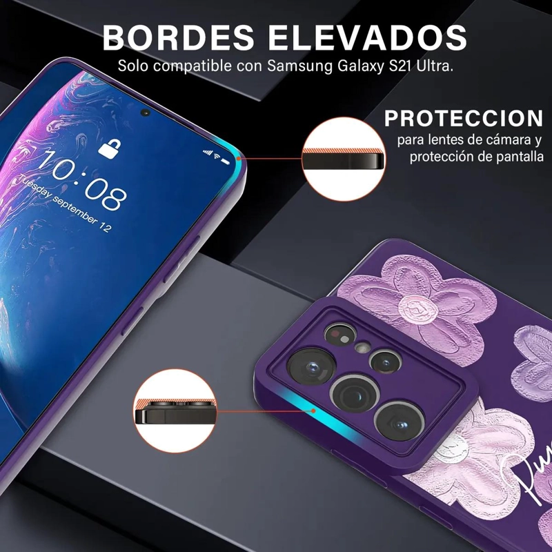 CARCASA PURPURA PARA SAMSUNG GALAXY S21 ULTRA - 2