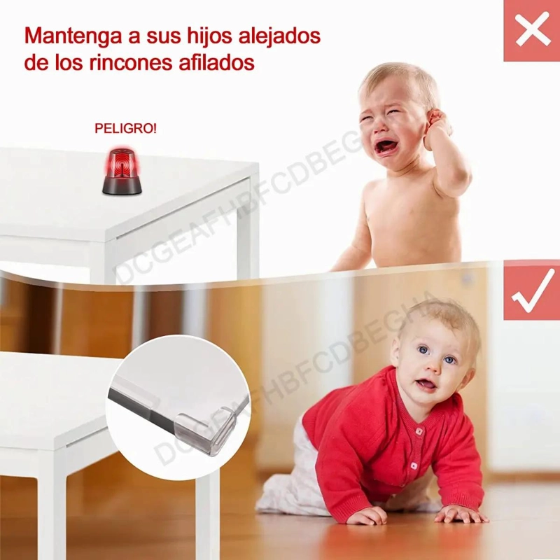 PROTECTOR TRANSPARENTE ESQUINAS MESA MUEBLES 600CM - 4