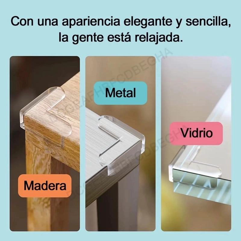 PROTECTOR TRANSPARENTE ESQUINAS MESA MUEBLES 600CM - 5