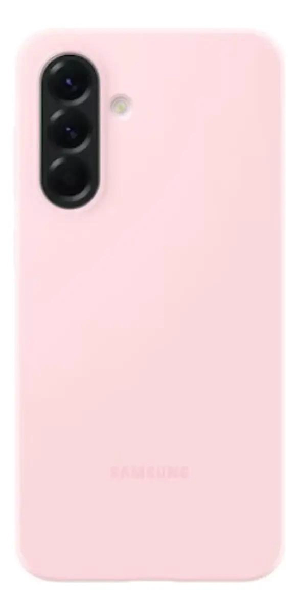 CARCASA DE SILICONA ROSADA PARA SAMSUNG GALAXY A56 - 1