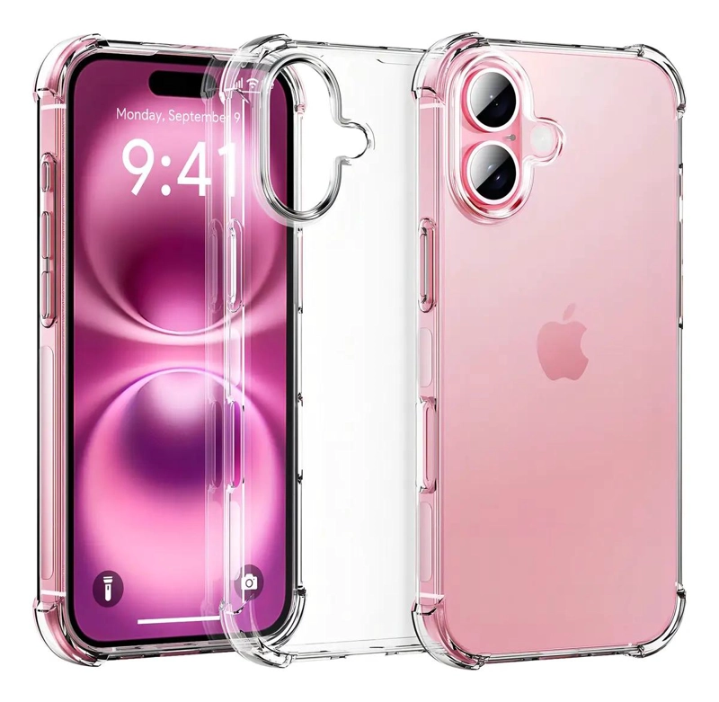 GENÉRICO FUNDA ANTIGOLPES TRANSPARENTE PARA IPHONE 16