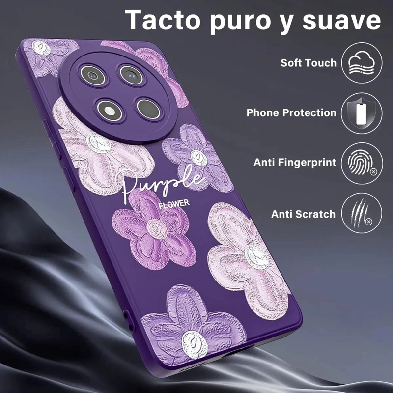 CARCASA PURPURA PARA HONOR MAGIC7 LITE Y X9C - 3