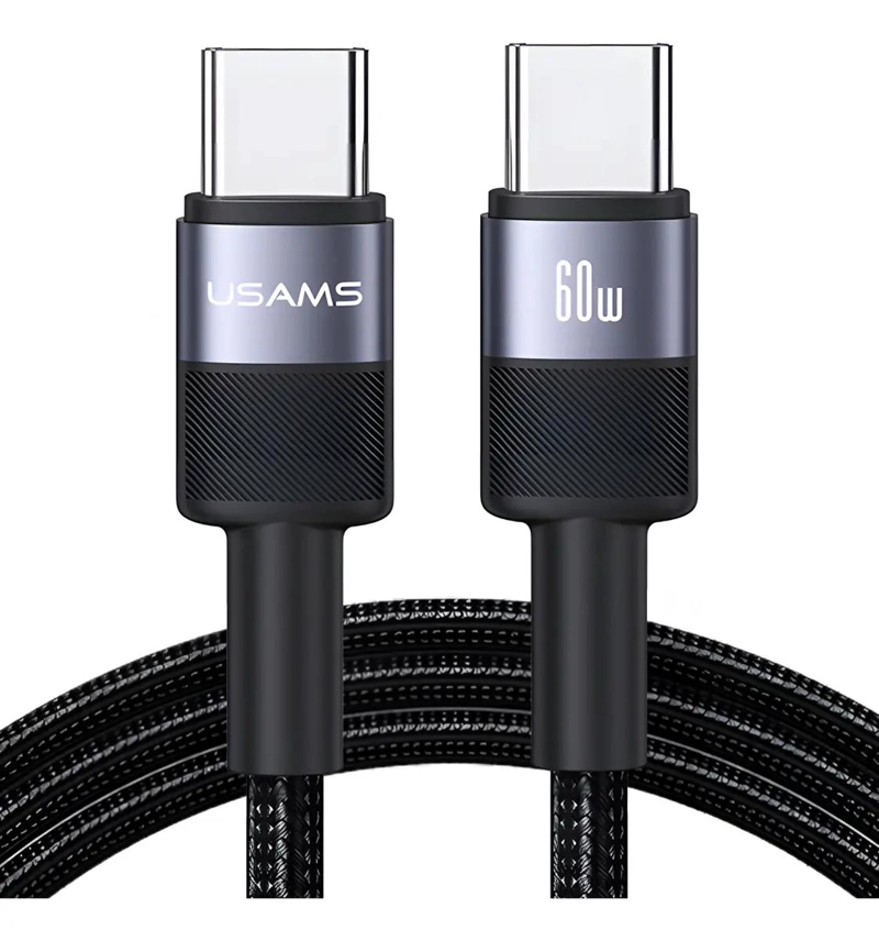 CABLE USB TIPO C A USB C 60W 1.2M TRENZADO - 1