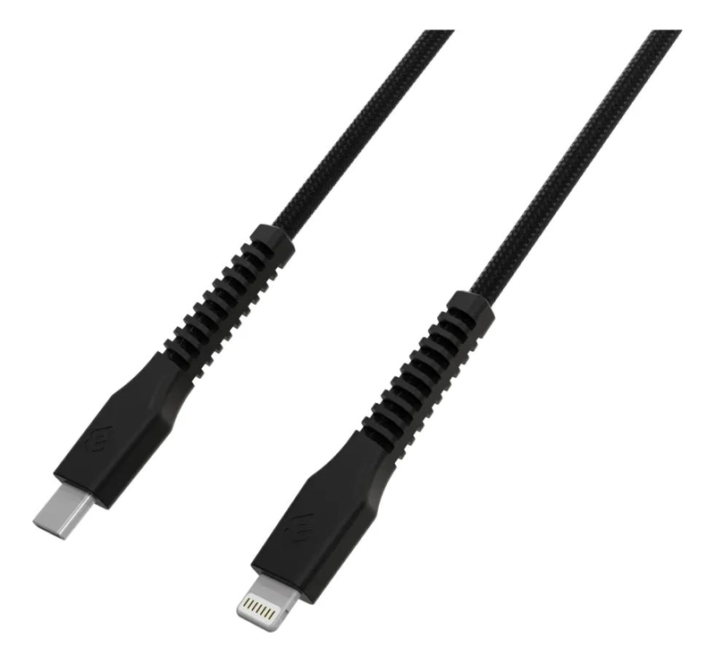 CABLE CARGADOR USB TIPO C A LIGHTNING NEGRO - 5