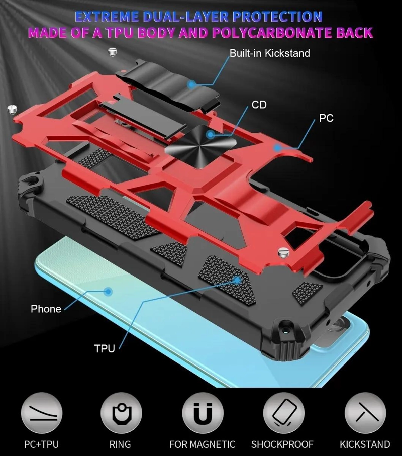 CARCASA REFORZADA ANTISHOCK PARA SAMSUNG GALAXY A51 A71 A52 - 5