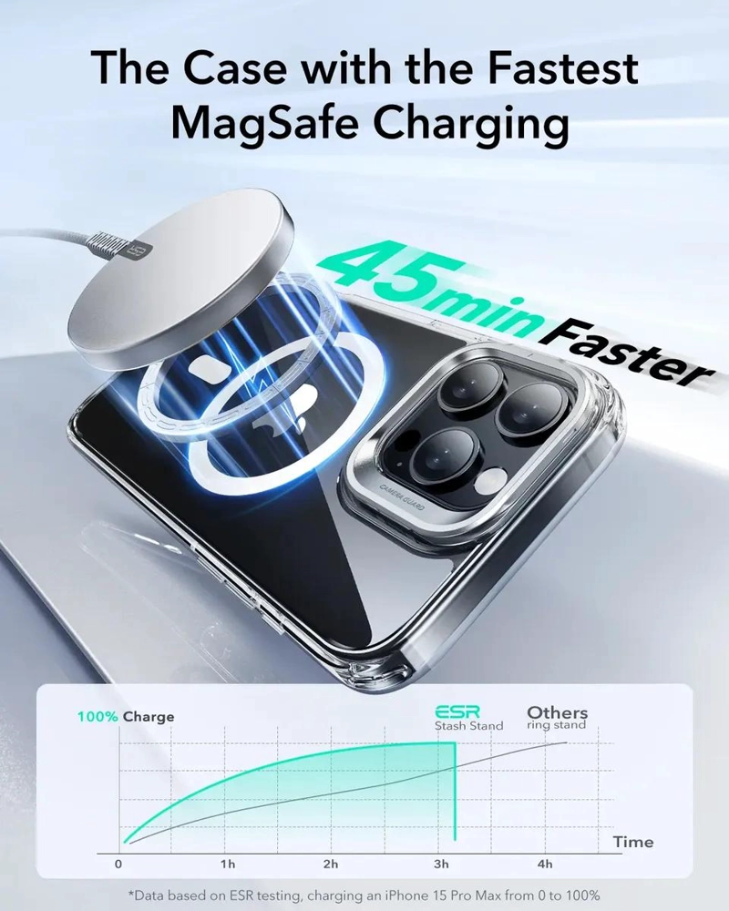 CARCASA HIBRIDA PARA IPHONE 16 CON SOPORTE - 4