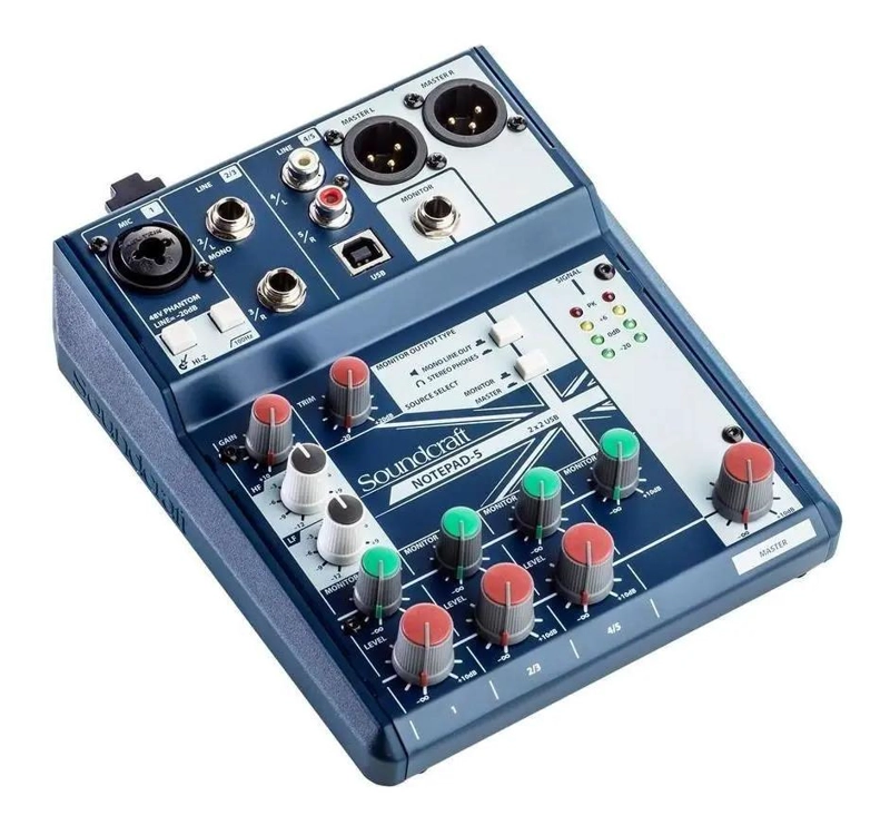CONSOLA DE MEZCLA CON INTERFAZ USB NOTEPAD 5 - 2