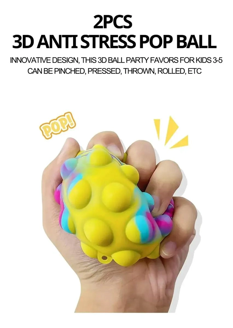 PACK DE 5 PELOTAS ANTIESTRES SORPRESA - 3