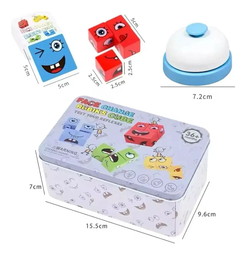 JUEGO DE MESA DIDACTICO CAMBIA CARA PARA NIÑOS - 3