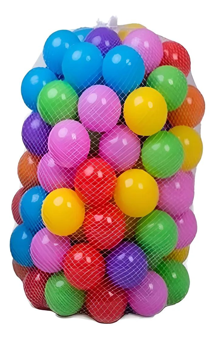 PELOTITAS PLASTICAS DE COLORES 100 UNIDADES - 2