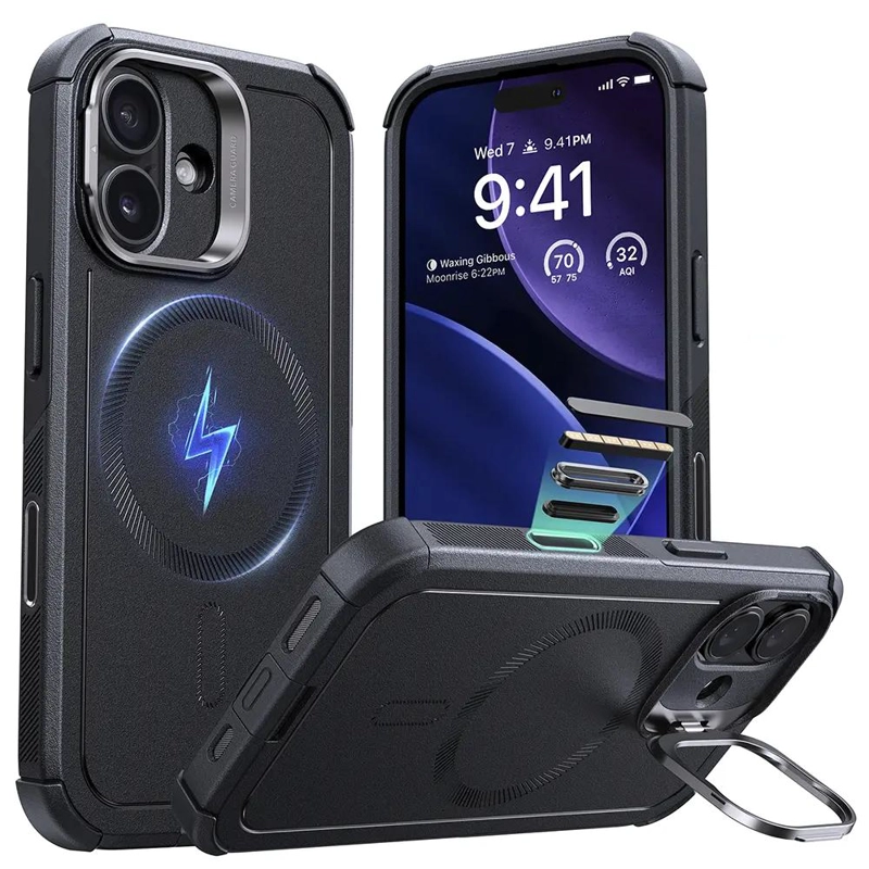 GENÉRICO CARCASA PARA IPHONE 17 CYBER ARMOR NEGRA
