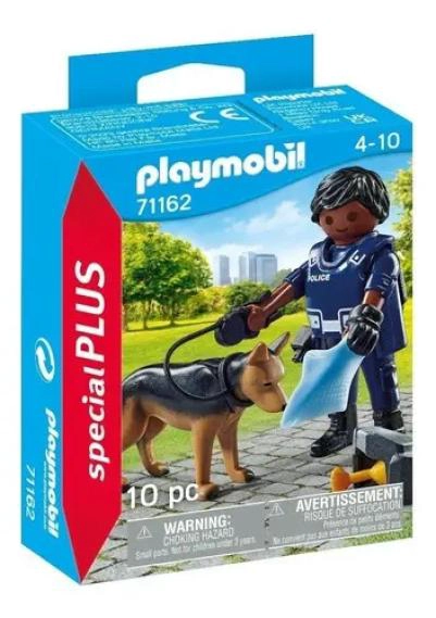 JUEGO DE POLICIA CON PERRO Y 10 PIEZAS - 1