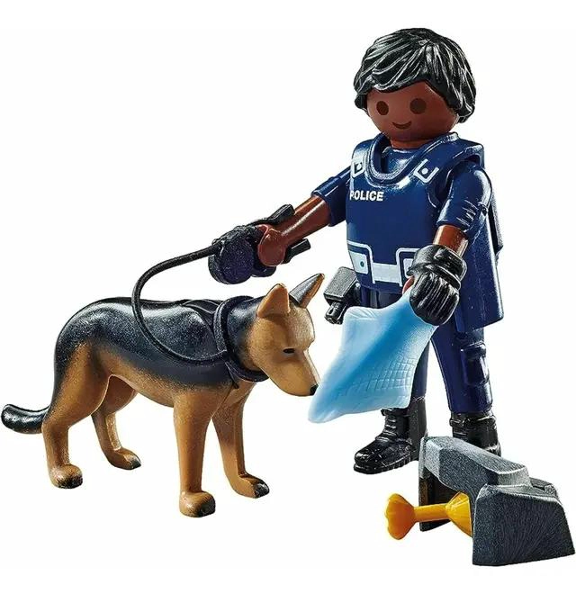 JUEGO DE POLICIA CON PERRO Y 10 PIEZAS - 3