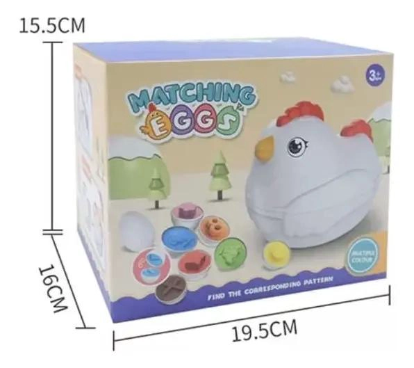 SET DIDACTICO DE GALLINA Y HUEVOS MONTESSORI - 2