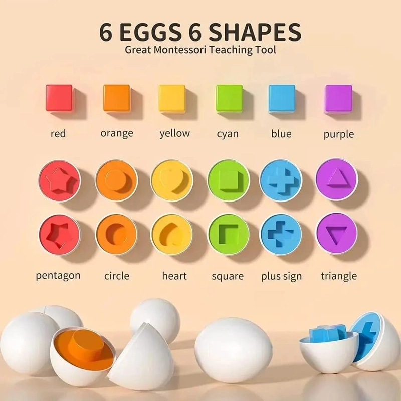 SET DIDACTICO DE GALLINA Y HUEVOS MONTESSORI - 5