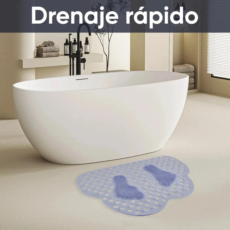 TAPETE ANTIDESLIZANTE PARA DUCHA 40X70 CM - 4