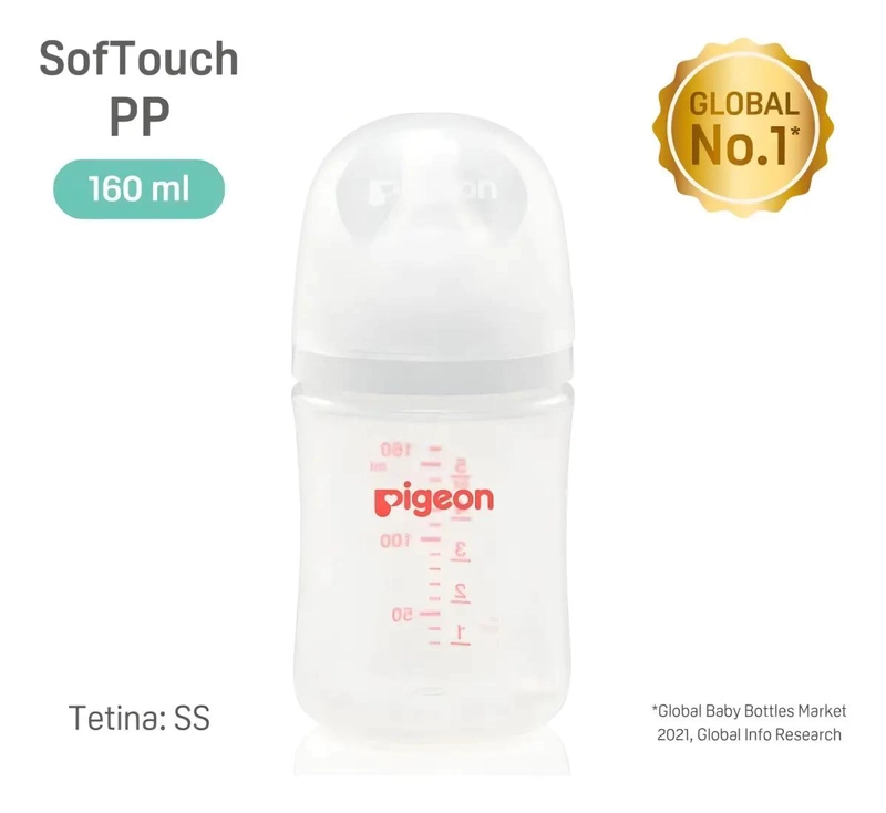 MAMADERA PLASTICO SOFTOUCH 160ML COLOR BLANCO - 2