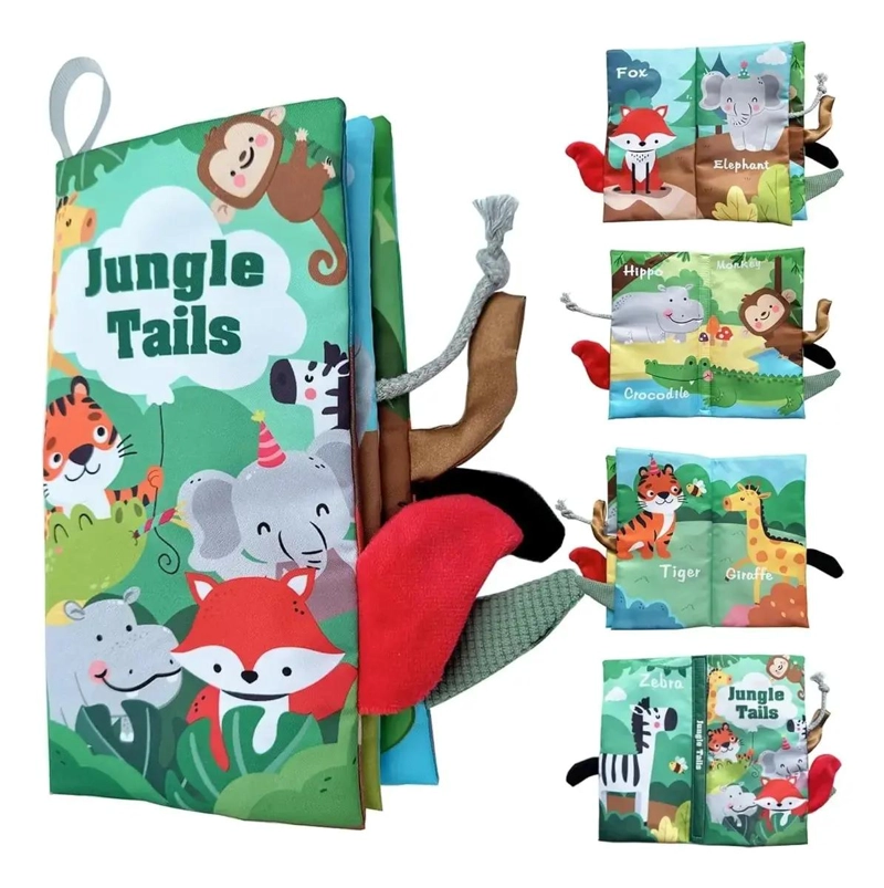 3 PIEZAS LIBRO DE TELA IMPERMEABLE EDUCATIVO - 3