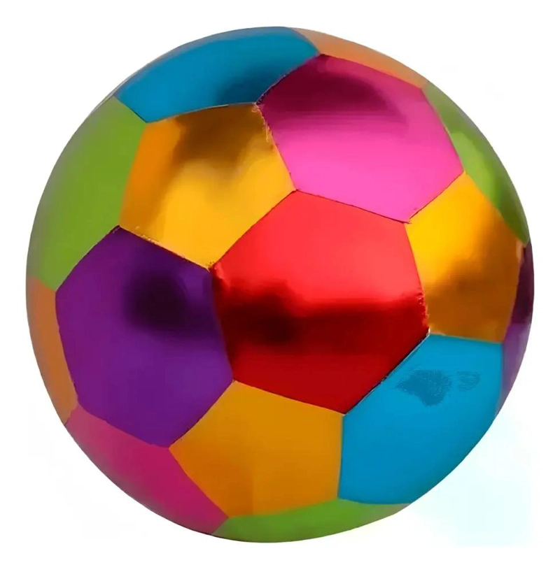 PELOTA INFLABLE DE TELA BRILLANTE 51 CM - 1