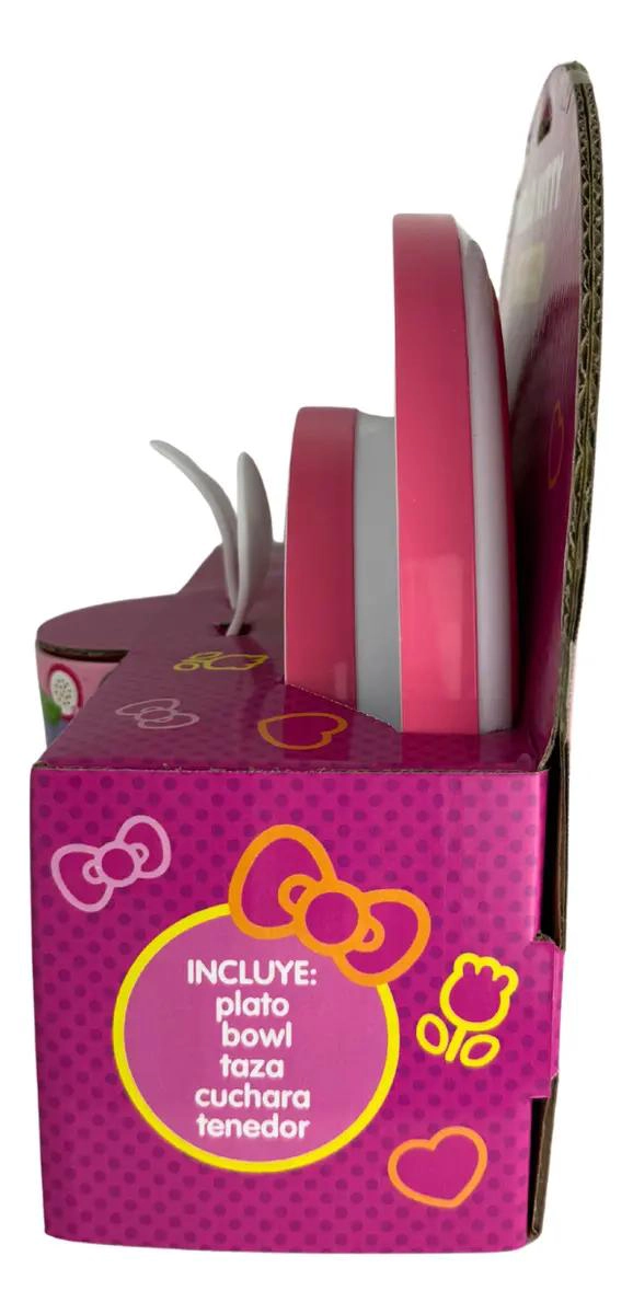 SET DE ALIMENTACION HELLO KITTY CON PLATO Y TAZA - 2