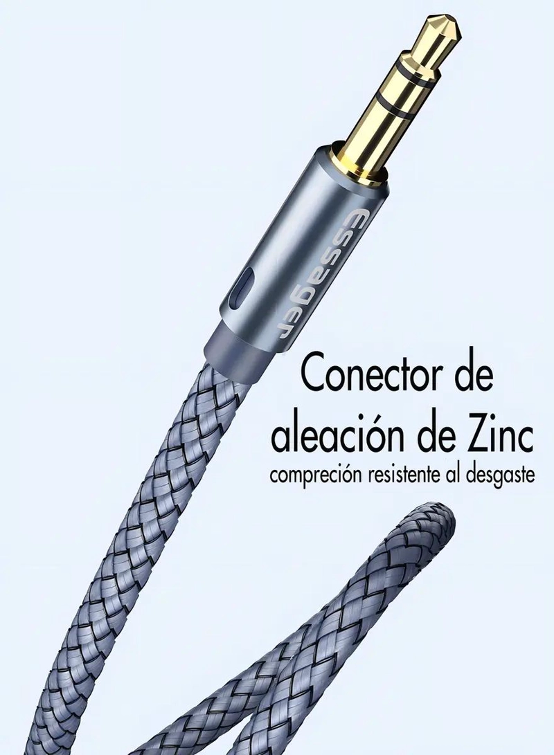 CABLE AUXILIAR 3.5MM CONECTORES ORO 24K 2M - 4