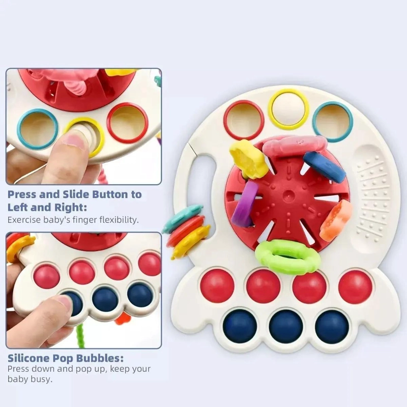 JUGUETES SENSORIALES PARA BEBE S 4 EN 1 MULTIUSO - 3