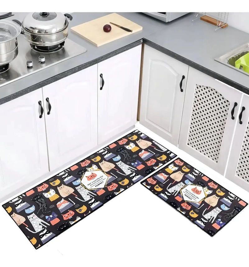 ALFOMBRA ANTIDESLIZANTE PARA COCINA Y BAÑO JUEGO 2 - 1