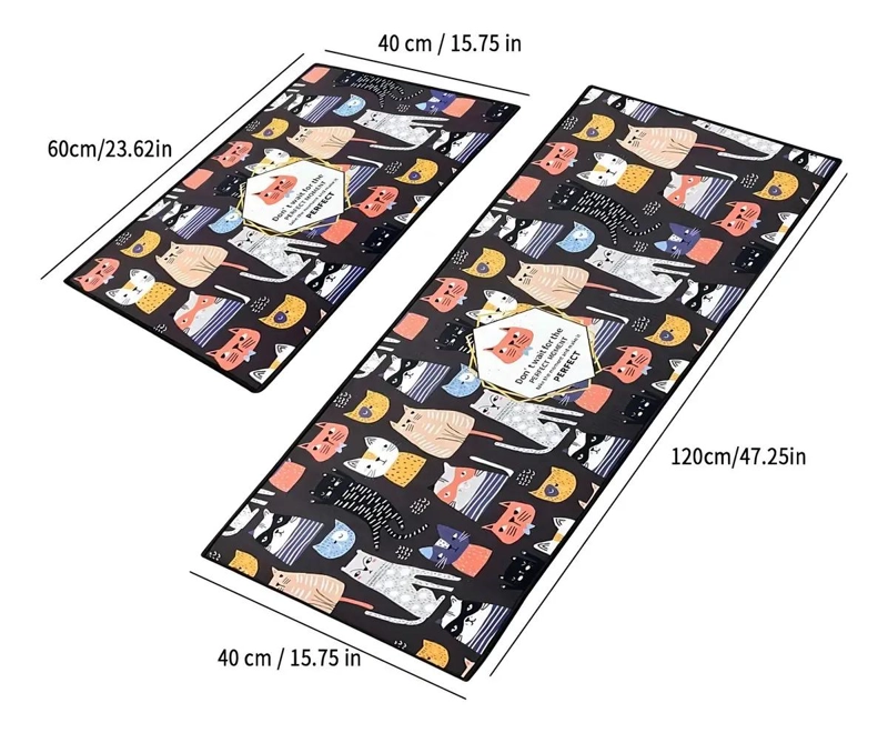 ALFOMBRA ANTIDESLIZANTE PARA COCINA Y BAÑO JUEGO 2 - 3