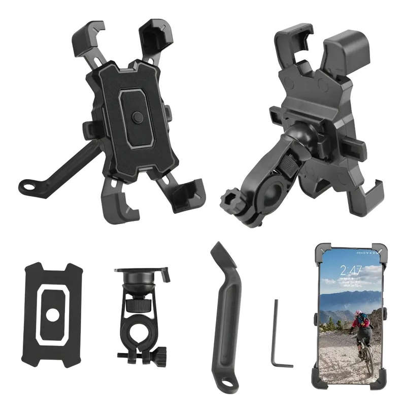 SOPORTE AJUSTABLE PARA TELE FONO EN MOTO O BICICLETA - 1