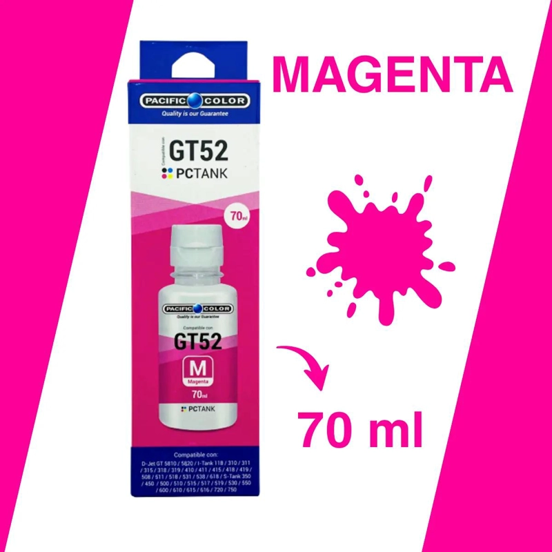 PACK TINTA ALTERNATIVA HP GT52 GT51 315 415 5820 5810 533 - 2