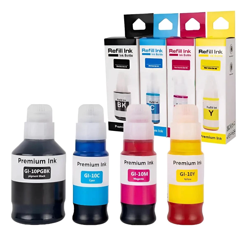 PACK DE 4 TINTAS GI-10 PARA IMPRESORA CANON - 1