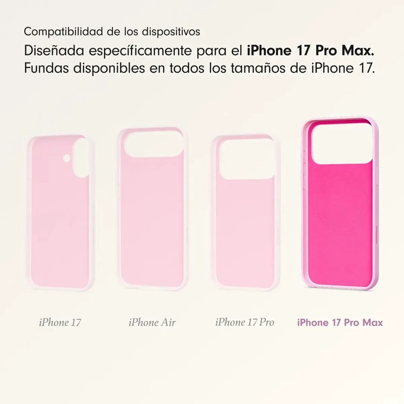 FUNDA CON MAGSAFE PARA IPHONE 17 PRO MAX ROSA - 3