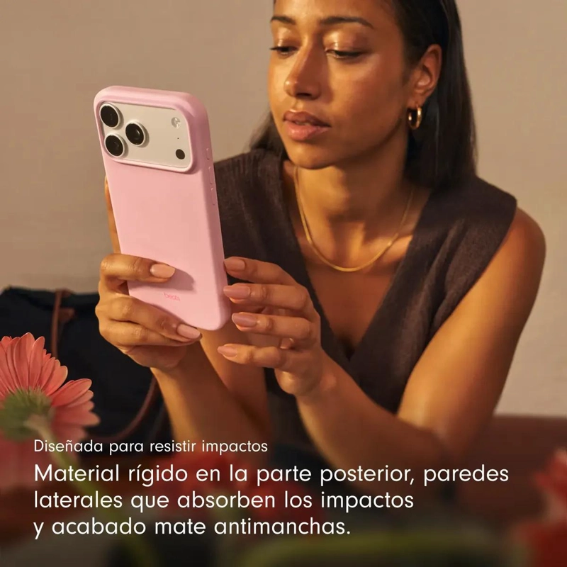 FUNDA CON MAGSAFE PARA IPHONE 17 PRO MAX ROSA - 5