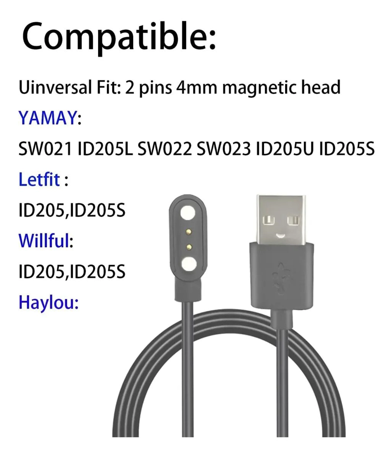 CARGADOR UNIVERSAL PARA SMARTWATCH 2 PINES 4MM - 3