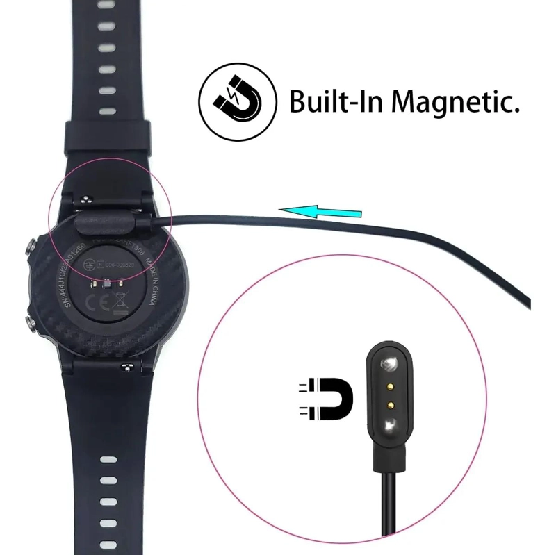 CARGADOR UNIVERSAL PARA SMARTWATCH 2 PINES 4MM - 4