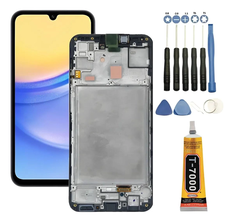 PANTALLA CON MARCO PARA SAMSUNG A15 Y KIT DE DESARME - 1