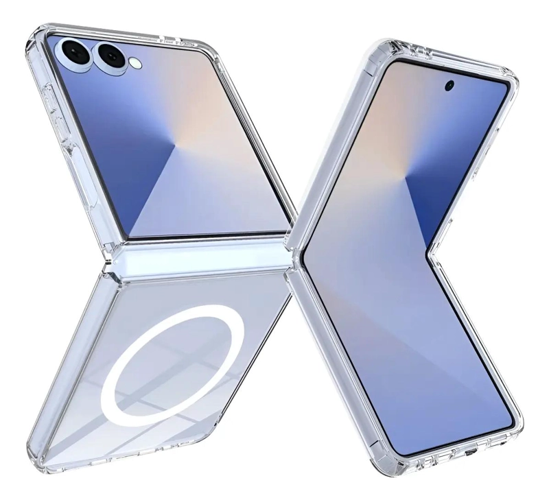 GENÉRICO CARCASA TRANSPARENTE MAGNE TICA PARA SAMSUNG Z FLIP 7