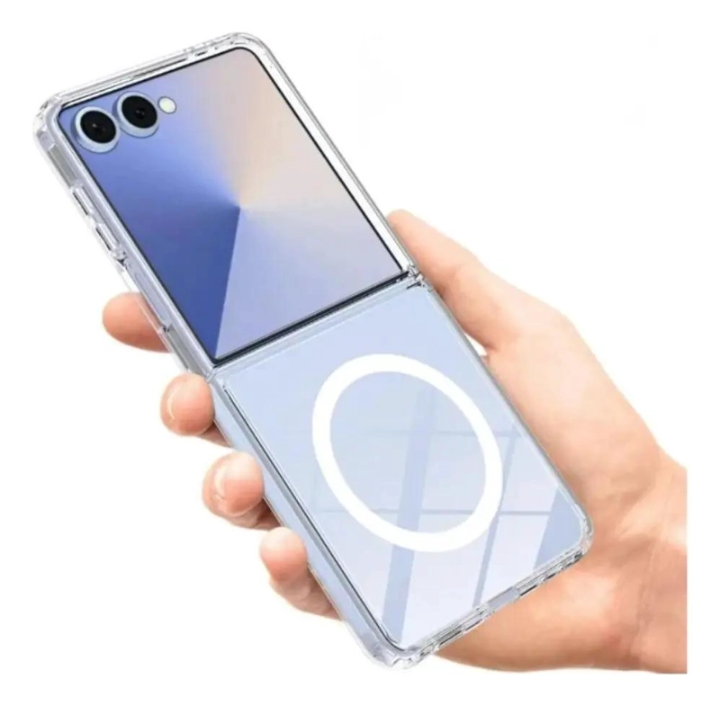 CARCASA TRANSPARENTE MAGNE TICA PARA SAMSUNG Z FLIP 7 - 3