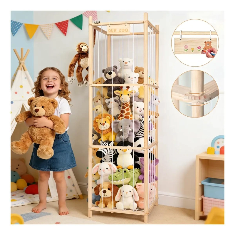 ORGANIZADOR DE JUGUETES ESTANTE INFANTIL 39X39X136CM - 1