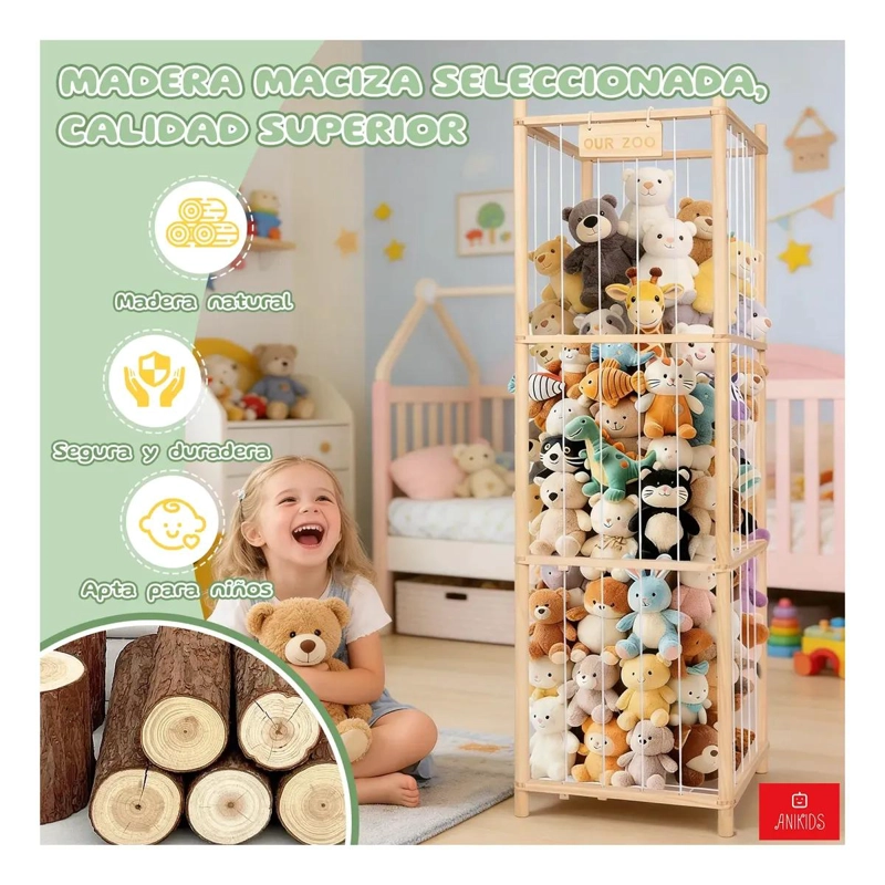 ORGANIZADOR DE JUGUETES ESTANTE INFANTIL 39X39X136CM - 2