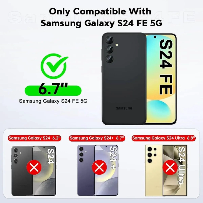 CARCASA SILICONA Y LAMINA HIDROGEL PARA SAMSUNG S24 FE - 2