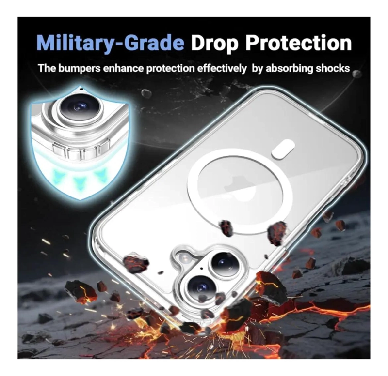 CARCASA TRANSPARENTE PARA IPHONE 17 CON MAGSAFE - 2