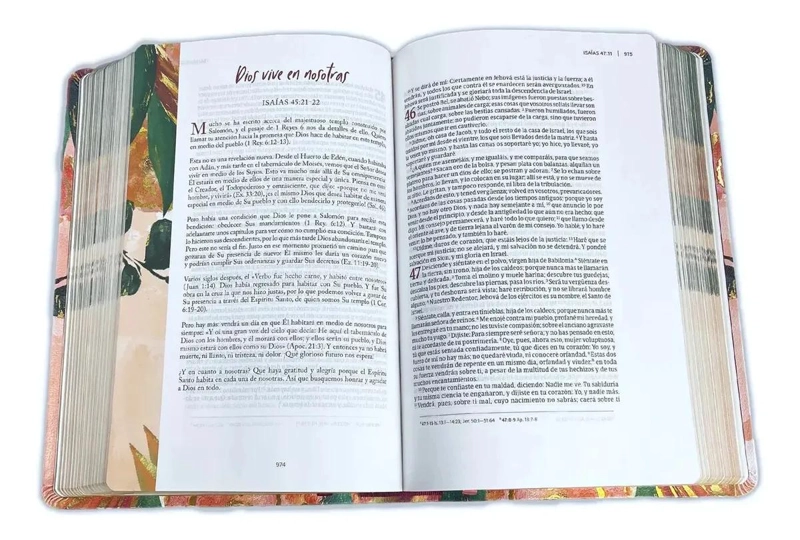 BIBLIA DEVOCIONAL CENTRADA EN CRISTO LUJO - 5
