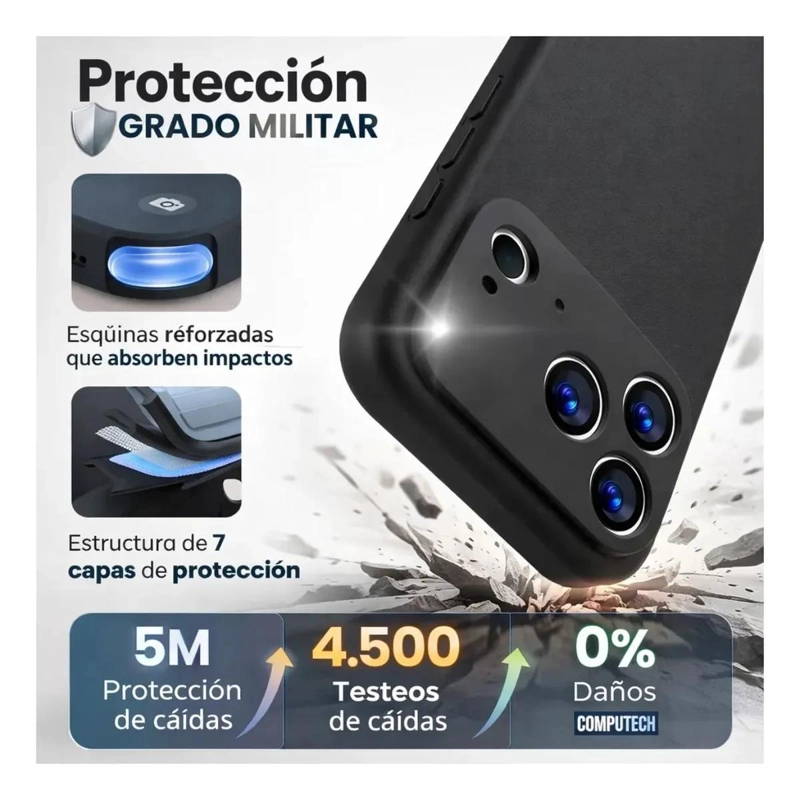 FUNDA SILICONA PREMIUM PARA IPHONE 17 PRO MAX - 4