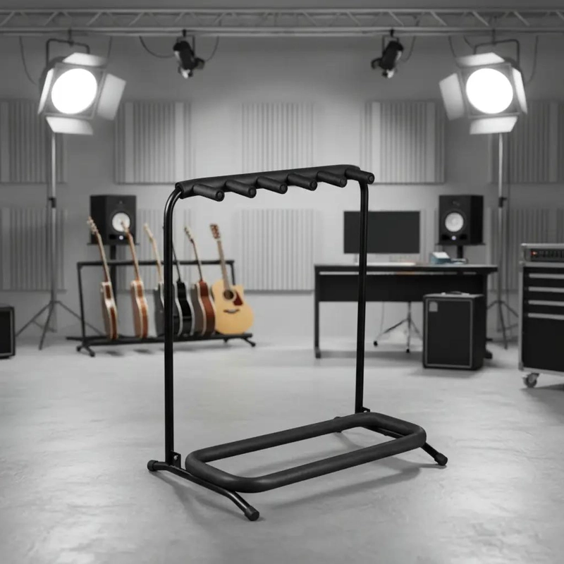 ATRIL SOPORTE PARA 5 GUITARRAS Y BAJO - 1