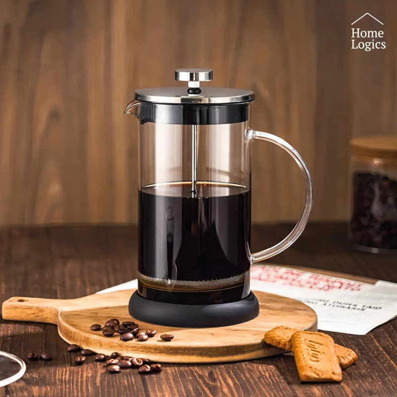 CAFETERA FRANCESA 1L VIDRIO Y FILTRO INOXIDABLE - 2