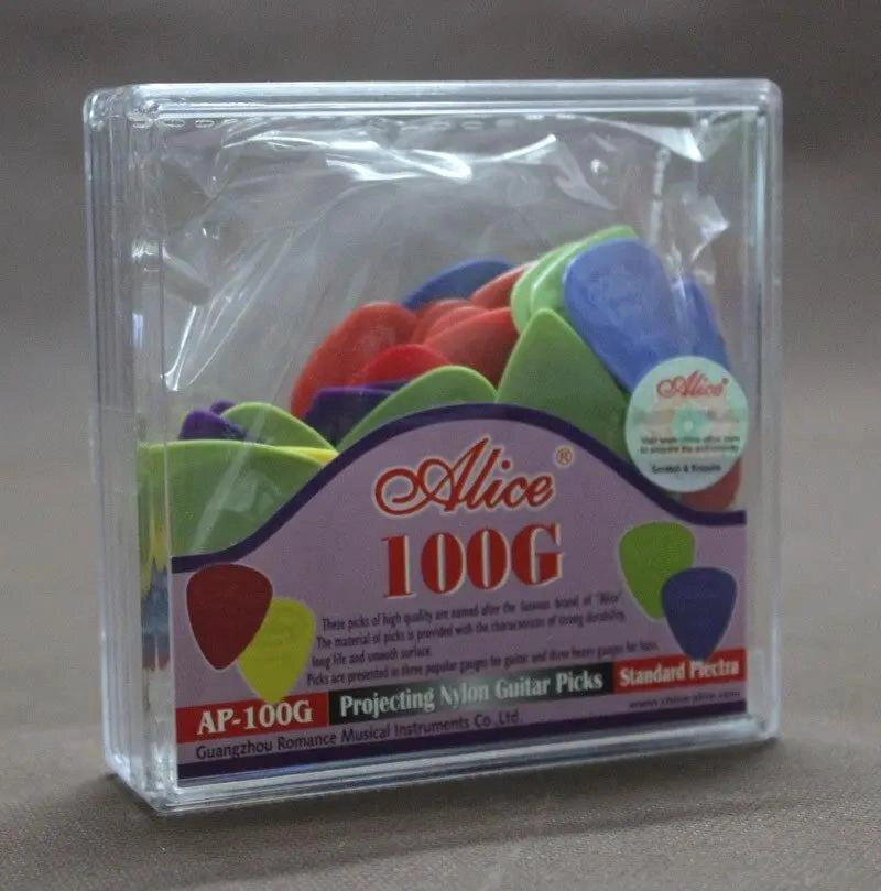 CAJA DE 100 UÑETAS DE NYLON PARA GUITARRA - 4